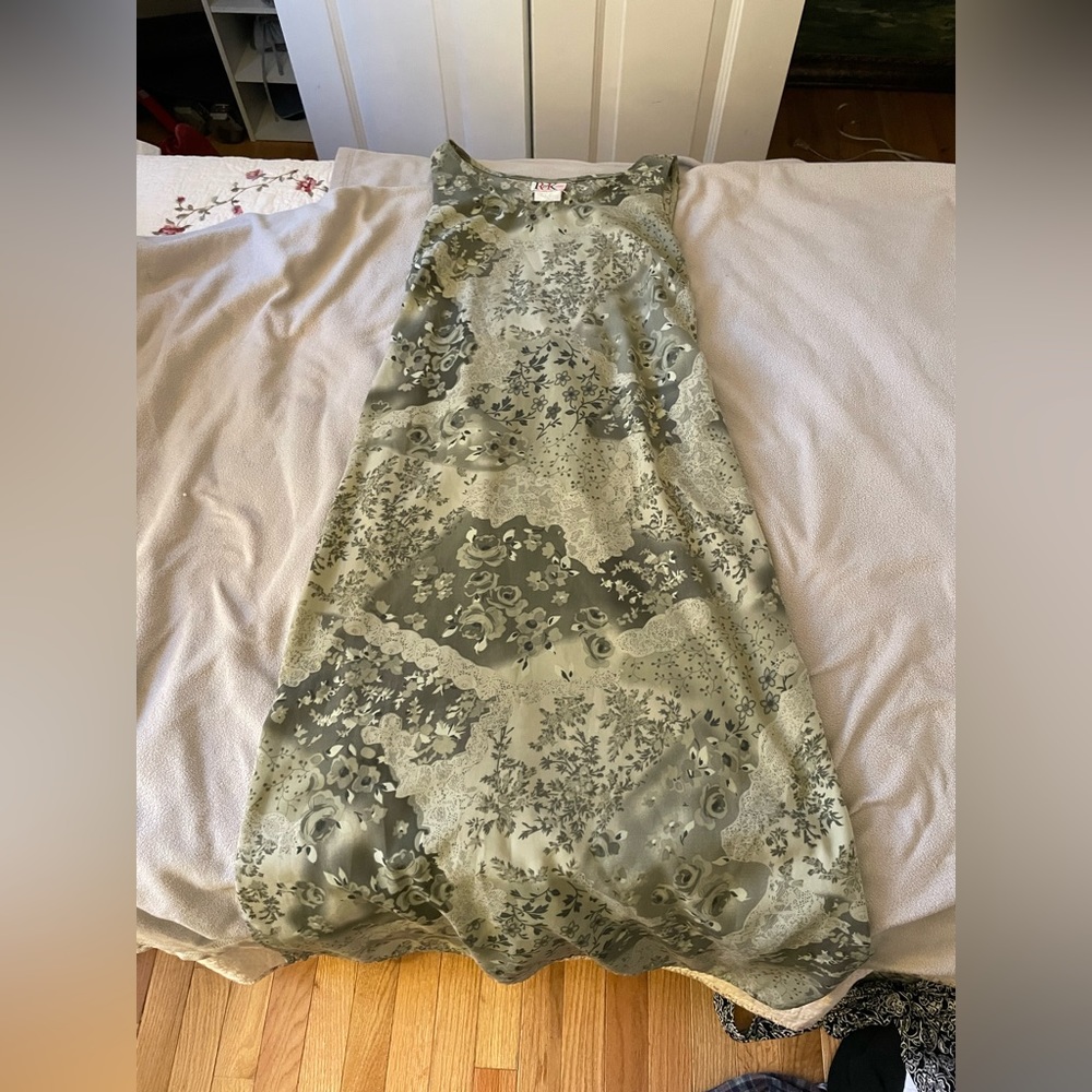Green Floral Dress